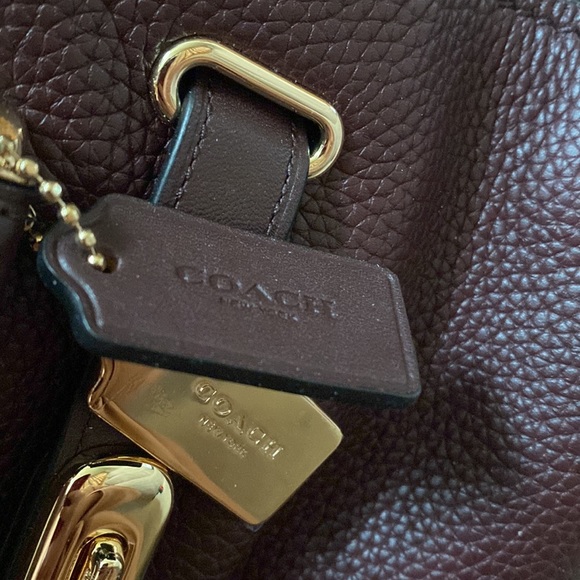 Coach Swagger Carryall Handbag Crossbody Oxblood - Picture 12 of 13